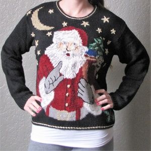 Small Black "Ugly" Christmas Sweater